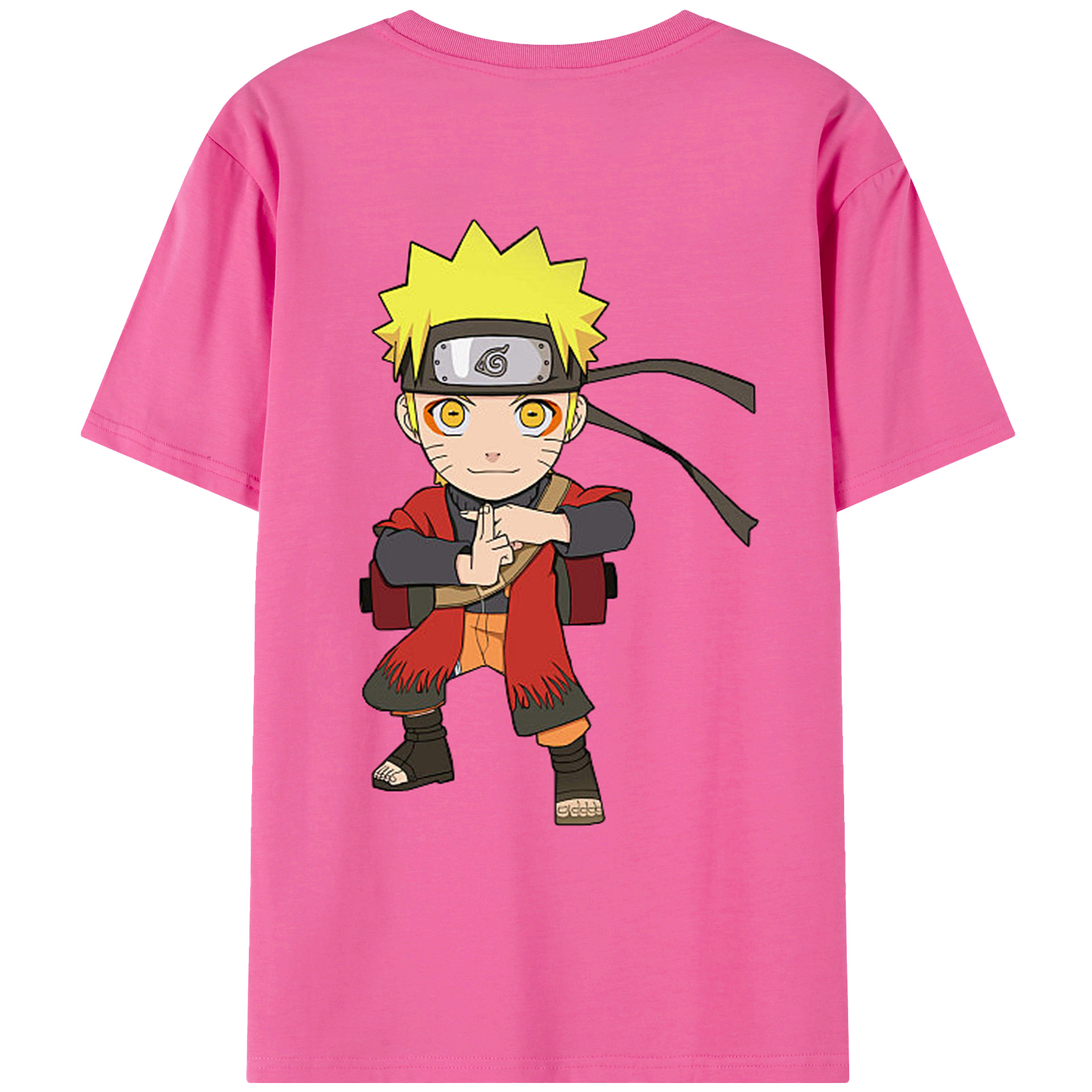 （画像用） NARUTO -ナルト- うずまき ナルト Uzumaki Naruto レディース半袖Tシャツ(バックプリント)